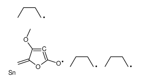 4-methoxy-5-methylidene-3-tributylstannylfuran-2-one结构式