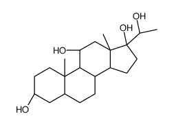 5-BETA-PREGNAN-3-ALPHA, 11-ALPHA, 17,20-ALPHA-TETROL structure