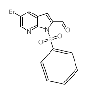 5-溴-1-(苯磺酰基)-1h-吡咯并-[2,3-b]吡啶-2-甲醛图片