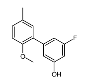 3-fluoro-5-(2-methoxy-5-methylphenyl)phenol Structure