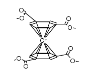 (m-CH3O2CC6H4CO2CH3)2Cr Structure