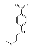 N-(2-methylsulfanylethyl)-4-nitroaniline结构式