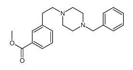 Methyl 3-(2-(4-(phenylmethyl)-1-piperazinyl)ethyl)benzoate结构式