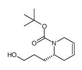 (S)-tert-butyl 6-(3-hydroxypropyl)-5,6-dihydropyridine-1(2H)-carboxylate结构式