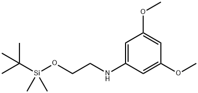 N-(2-((tert-Butyldimethylsilyl)oxy)ethyl)-3,5-dimethoxyaniline Structure