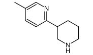 5-methyl-2-piperidin-3-ylpyridine Structure