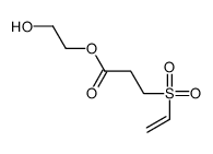 2-hydroxyethyl 3-ethenylsulfonylpropanoate结构式