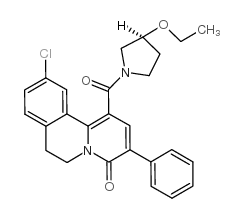 10-chloro-1-[(3S)-3-ethoxypyrrolidine-1-carbonyl]-3-phenyl-6,7-dihydrobenzo[a]quinolizin-4-one picture