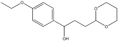3-(1,3-dioxan-2-yl)-1-(4-ethoxyphenyl)propan-1-ol Structure