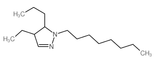 1H-Pyrazole,4-ethyl-4,5-dihydro-1-octyl-5-propyl- picture