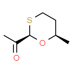 Ethanone, 1-(6-methyl-1,3-oxathian-2-yl)-, (2R-cis)- (9CI)结构式