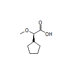 (R)-2-Cyclopentyl-2-methoxyacetic Acid Structure