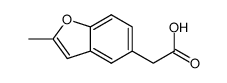 2-Methylbenzofuran-5-acetic Acid Structure