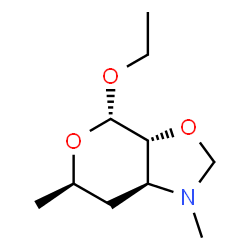 2H-Pyrano[4,3-d]oxazole,4-ethoxyhexahydro-1,6-dimethyl-,[3aR-(3aalpha,4bta,6alpha,7abta)]-(9CI)结构式