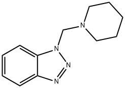 1-(piperidin-1-ylmethyl)benzotriazole结构式