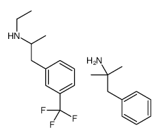 N-ethyl-1-[3-(trifluoromethyl)phenyl]propan-2-amine,2-methyl-1-phenylpropan-2-amine Structure