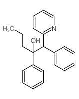 2-Pyridineethanol, a,b-diphenyl-a-propyl- structure