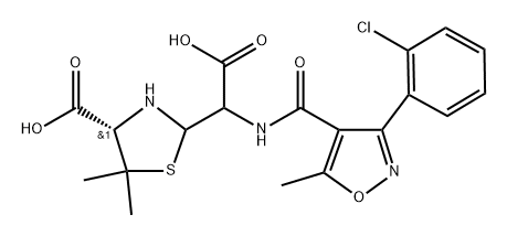 Cloxacillin EP Impurity A Structure