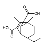 (1S,2R,5R,8S)-5,6-dimethyl-2-propan-2-ylbicyclo[3.2.1]oct-6-ene-7,8-dicarboxylic acid结构式