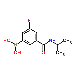 (3-fluoro-5-(isopropylcarbamoyl)phenyl)boronic acid Structure