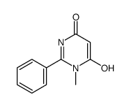 6-hydroxy-1-methyl-2-phenylpyrimidin-4-one结构式