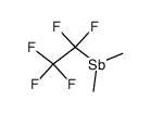 Dimethyl-pentafluorethyl-stibin Structure