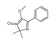 2,2-dimethyl-5-methoxy-4-phenyl-2H-imidazol 1-oxide结构式