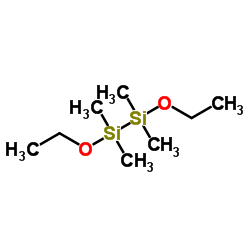 1,2-二乙氧基-1,1,2,2-四甲基乙硅烷结构式