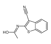 N-(3-cyano-1-benzothiophen-2-yl)acetamide结构式