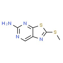 5-Amino-2-(methylthio)thiazolo[5,4-d]pyrimidine Structure