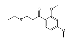 1-(2,4-dimethoxyphenyl)-3-(ethylthio)propan-1-one Structure