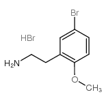 2-(5-溴-2-甲氧基苯基)乙胺氢溴化物结构式