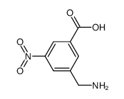 Benzoic acid, 3-(aminomethyl)-5-nitro- (9CI)结构式