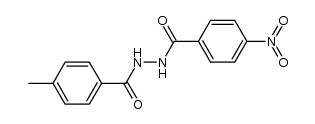 4-methyl-benzoic acid N'-(4-nitro-benzoyl)-hydrazide结构式