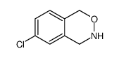 6-chloro-3,4-dihydro-1H-2,3-benzoxazine结构式