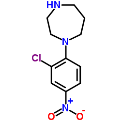 1-(2-Chloro-4-nitrophenyl)homopiperazine structure