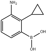 3-Amino-2-cyclopropylphenylboronic acid structure