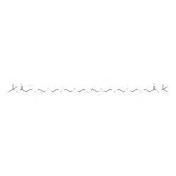 Di-tert-butyl 4,7,10,13,16,19,22,25,28-nonaoxahentriacontanedioate Structure