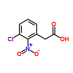 3-Chloro-2-nitrophenylacetic Acid Structure