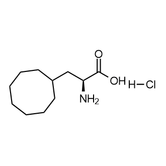 (S)-2-Amino-3-cyclooctylpropanoic acid hydrochloride structure