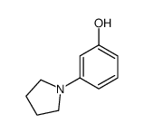 3-(1-吡咯烷)苯酚结构式