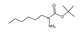 1-hexylhydrazinecarboxylic acid tert-butyl ester structure