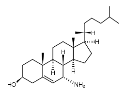 7α-aminocholest-5-en-3β-ol Structure