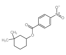 Cyclohexanol,3,3-dimethyl-, 1-(4-nitrobenzoate)结构式