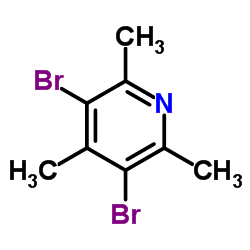 3,5-DIBROMO-2,4,6-TRIMETHYLPYRIDINE structure