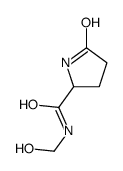 2-Pyrrolidinecarboxamide,N-(hydroxymethyl)-5-oxo-(9CI) Structure