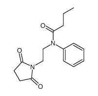 N-[2-(2,5-dioxopyrrolidin-1-yl)ethyl]-N-phenylbutanamide结构式