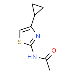 Acetamide,N-(4-cyclopropyl-2-thiazolyl)- structure