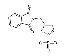 5-[(1,3-dioxoisoindol-2-yl)methyl]thiophene-2-sulfonyl chloride结构式