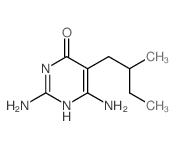 2,6-diamino-5-(2-methylbutyl)-1H-pyrimidin-4-one Structure